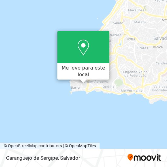 Caranguejo de Sergipe mapa