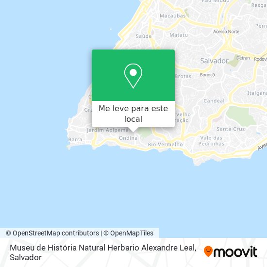 Museu de História Natural Herbario Alexandre Leal mapa