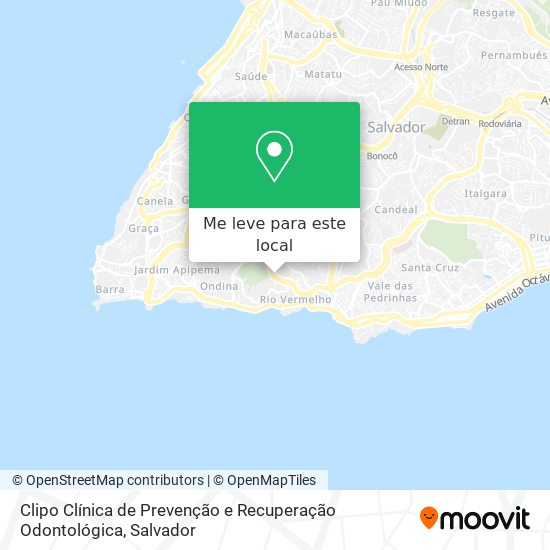 Clipo Clínica de Prevenção e Recuperação Odontológica mapa