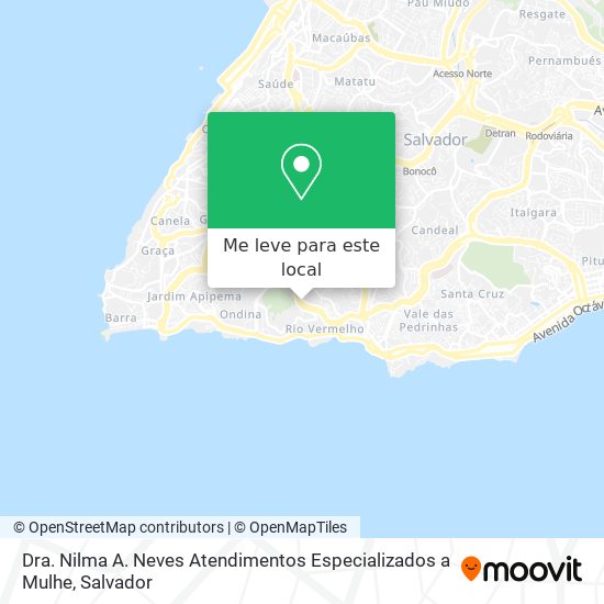 Dra. Nilma A. Neves Atendimentos Especializados a Mulhe mapa