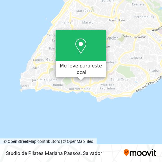 Studio de Pilates Mariana Passos mapa