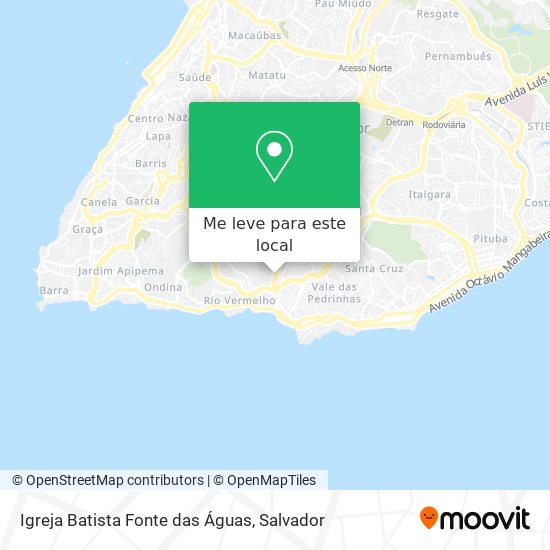 Igreja Batista Fonte das Águas mapa