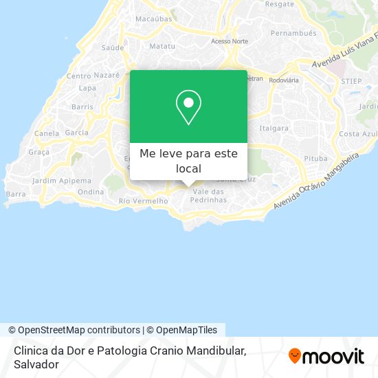 Clinica da Dor e Patologia Cranio Mandibular mapa