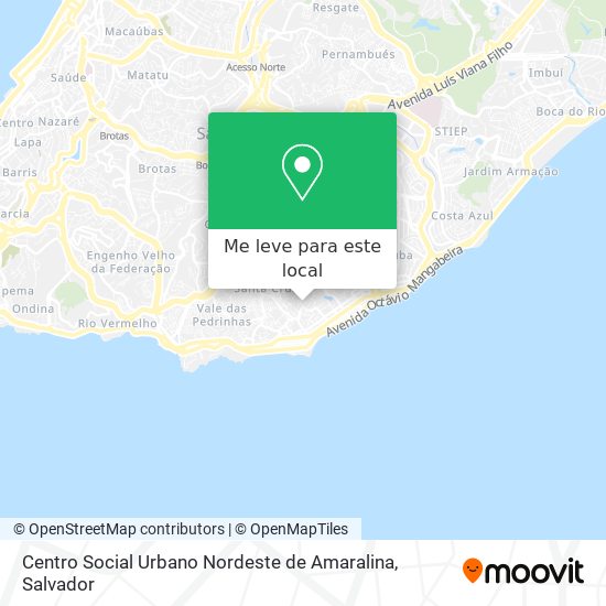 Centro Social Urbano Nordeste de Amaralina mapa