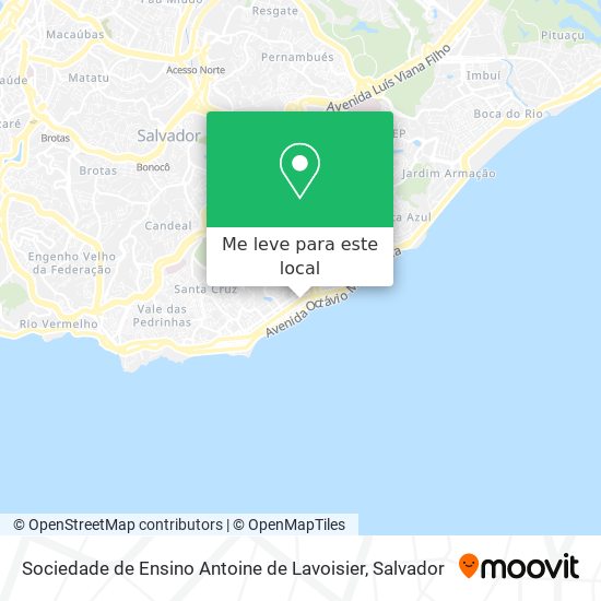 Sociedade de Ensino Antoine de Lavoisier mapa