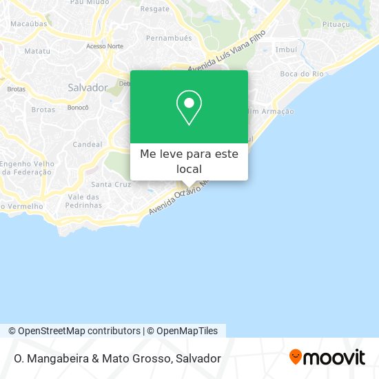 O. Mangabeira & Mato Grosso mapa