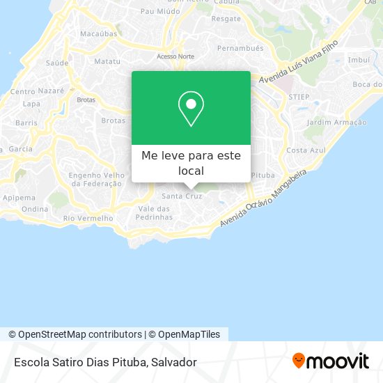 Escola Satiro Dias Pituba mapa