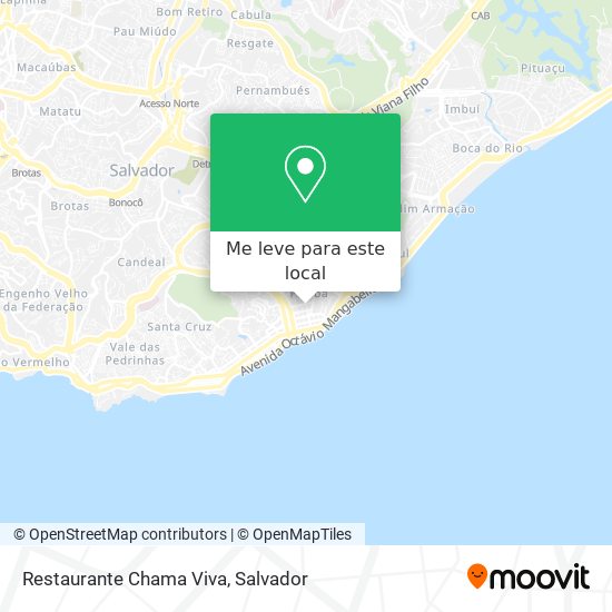 Restaurante Chama Viva mapa