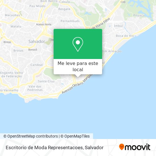 Escritorio de Moda Representacoes mapa