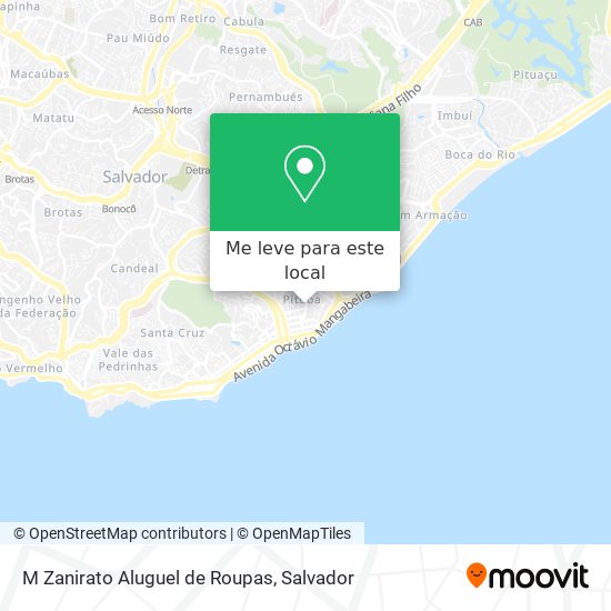M Zanirato Aluguel de Roupas mapa