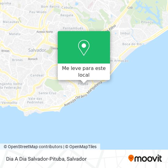 Dia A Dia Salvador-Pituba mapa