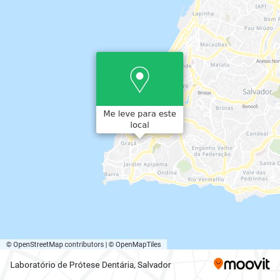 Laboratório de Prótese Dentária mapa