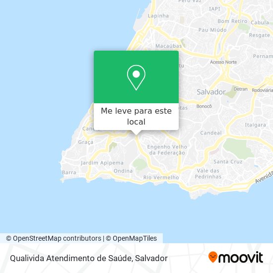 Qualivida Atendimento de Saúde mapa