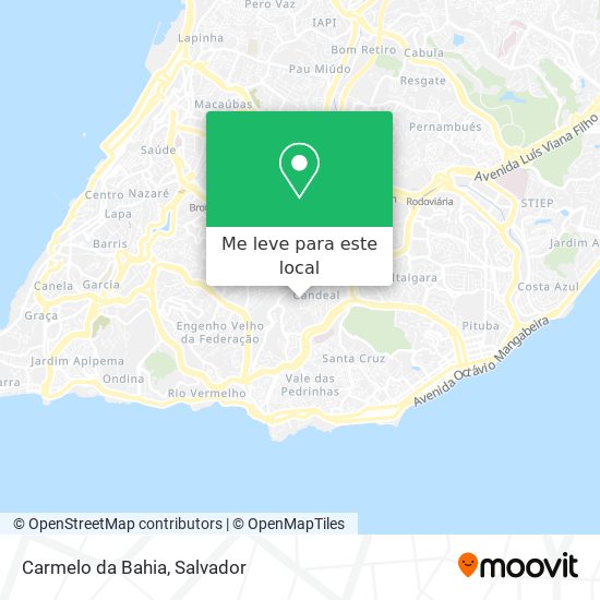 Carmelo da Bahia mapa