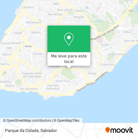 Parque da Cidade mapa