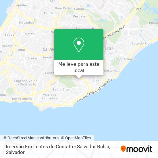 Imersão Em Lentes de Contato - Salvador Bahia mapa