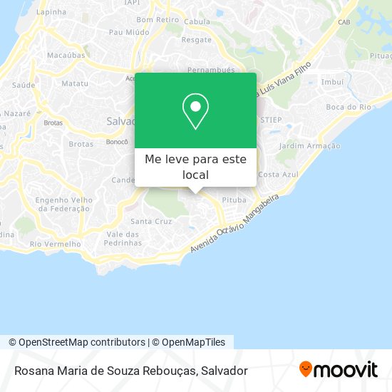 Rosana Maria de Souza Rebouças mapa