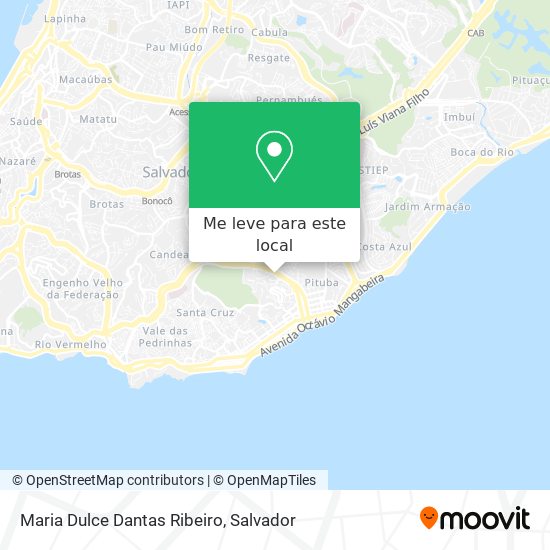 Maria Dulce Dantas Ribeiro mapa