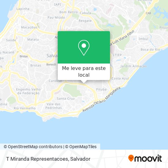 T Miranda Representacoes mapa