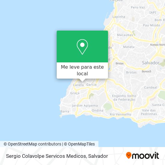 Sergio Colavolpe Servicos Medicos mapa