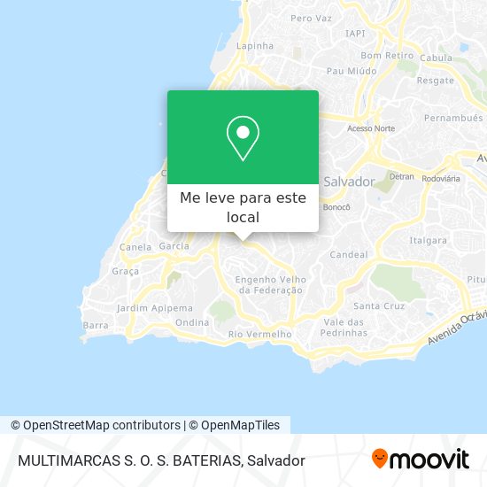 MULTIMARCAS S. O. S. BATERIAS mapa