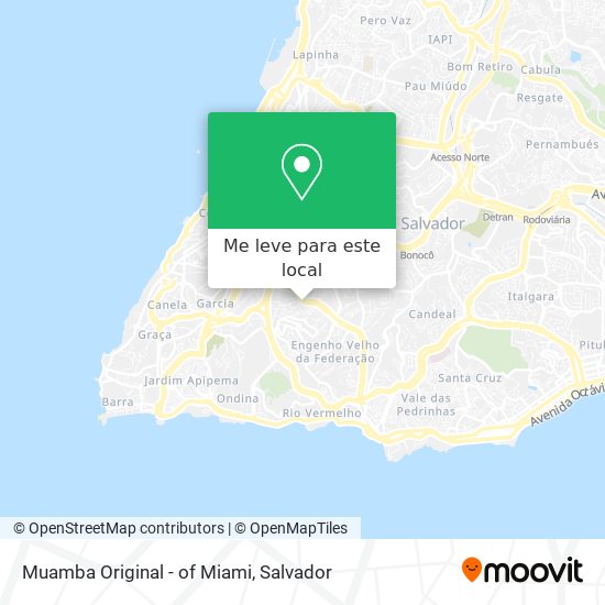 Muamba Original - of Miami mapa