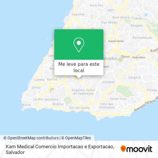 Kam Medical Comercio Importacao e Exportacao mapa