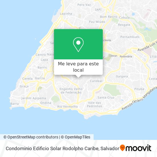 Condominio Edificio Solar Rodolpho Caribe mapa