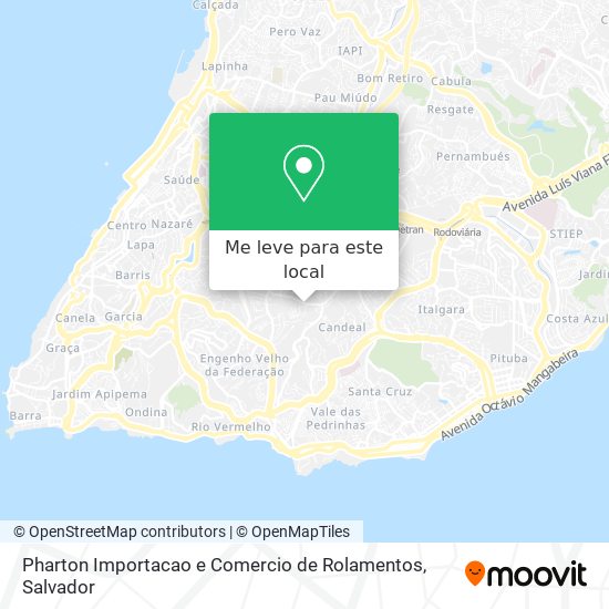 Pharton Importacao e Comercio de Rolamentos mapa