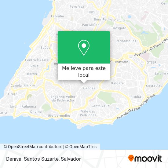 Denival Santos Suzarte mapa
