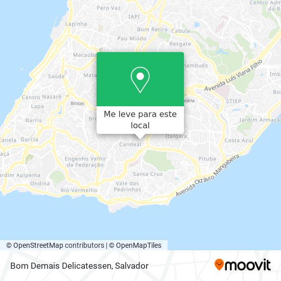 Bom Demais Delicatessen mapa