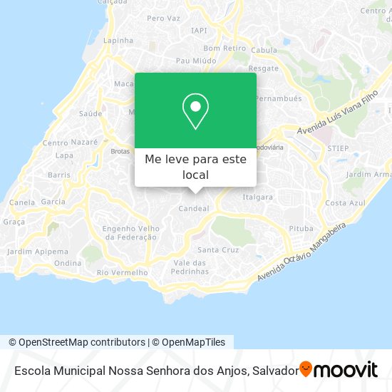 Escola Municipal Nossa Senhora dos Anjos mapa