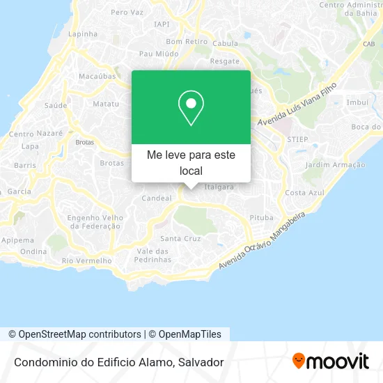 Condominio do Edificio Alamo mapa