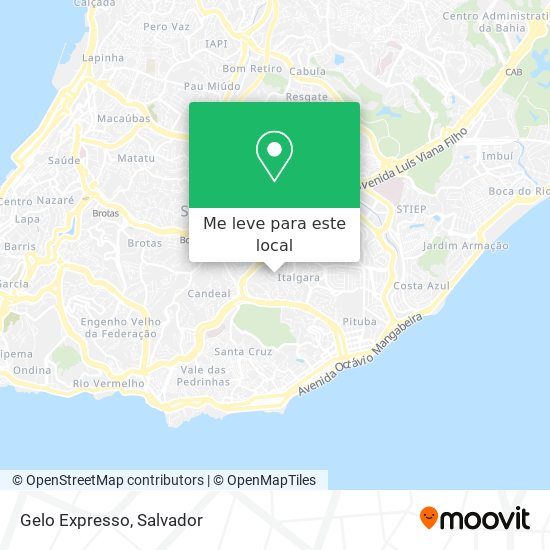 Gelo Expresso mapa
