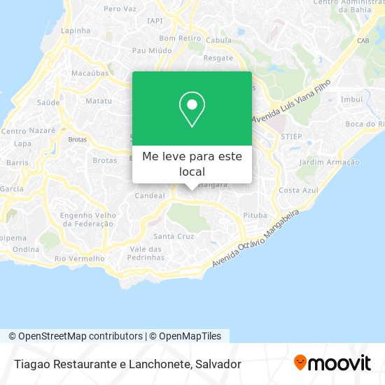 Tiagao Restaurante e Lanchonete mapa