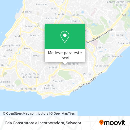 Cda Construtora e Incorporadora mapa