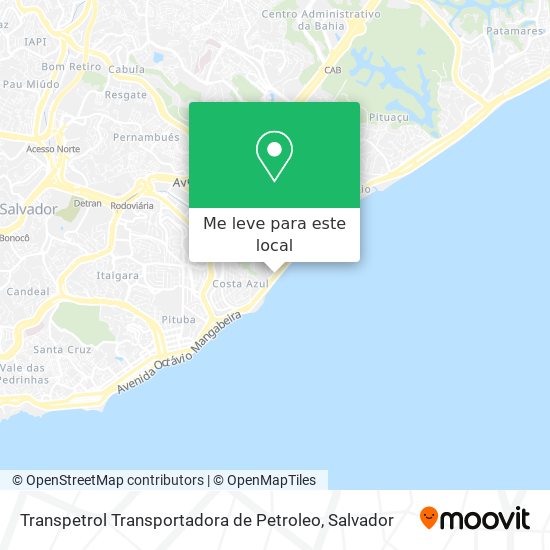 Transpetrol Transportadora de Petroleo mapa