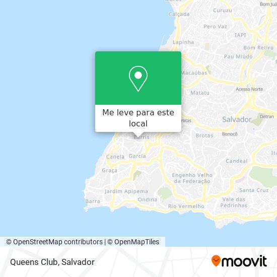 Queens Club mapa