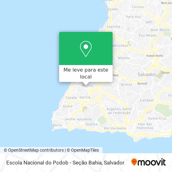 Escola Nacional do Pcdob - Seção Bahia mapa