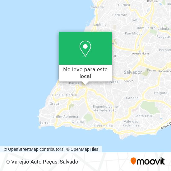 O Varejão Auto Peças mapa