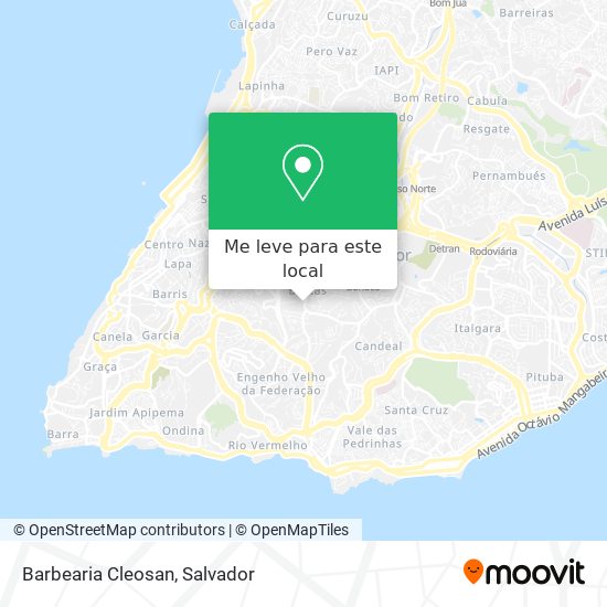 Barbearia Cleosan mapa