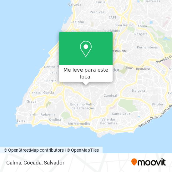 Calma, Cocada mapa