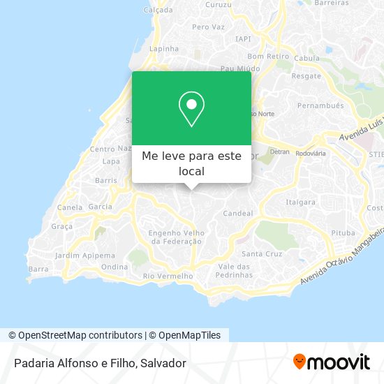 Padaria Alfonso e Filho mapa