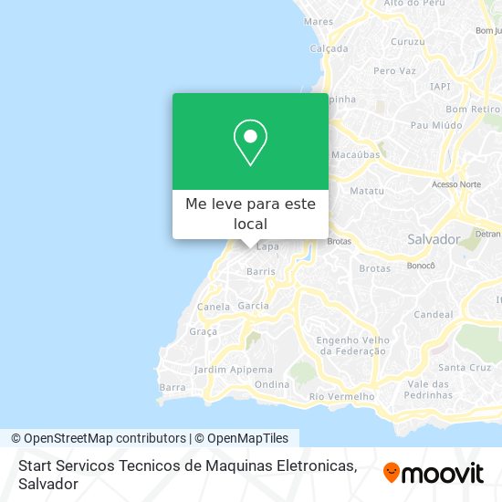 Start Servicos Tecnicos de Maquinas Eletronicas mapa