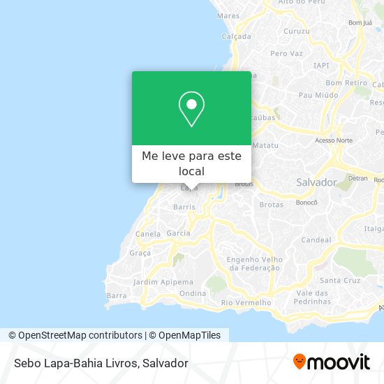 Sebo Lapa-Bahia Livros mapa