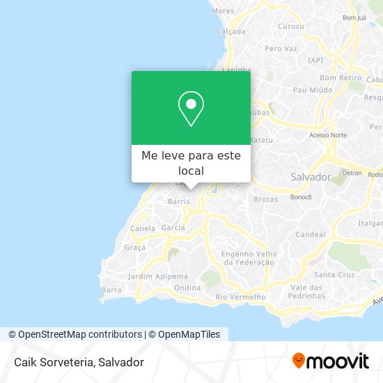 Caik Sorveteria mapa