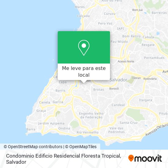 Condominio Edificio Residencial Floresta Tropical mapa