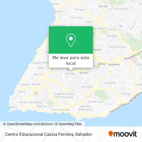 Centro Educacional Cassia Ferreira mapa