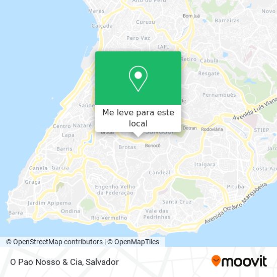 O Pao Nosso & Cia mapa