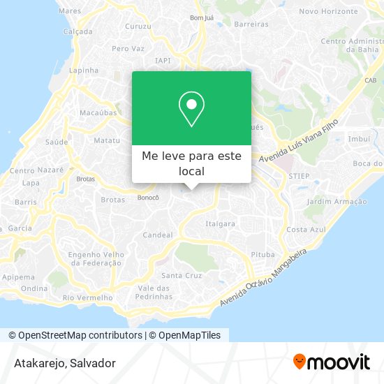 Atakarejo mapa